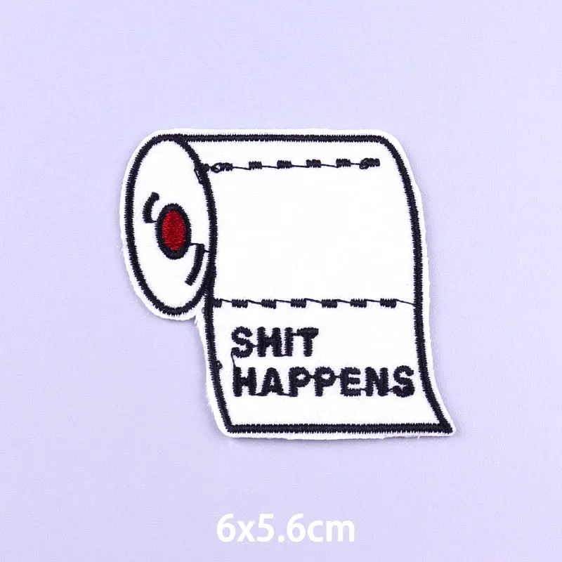 Colorful Letters Applique Iron On Patches For Clothing Stickers Cartoon Phrases Embroidered Patches On Clothes Fusible Badges