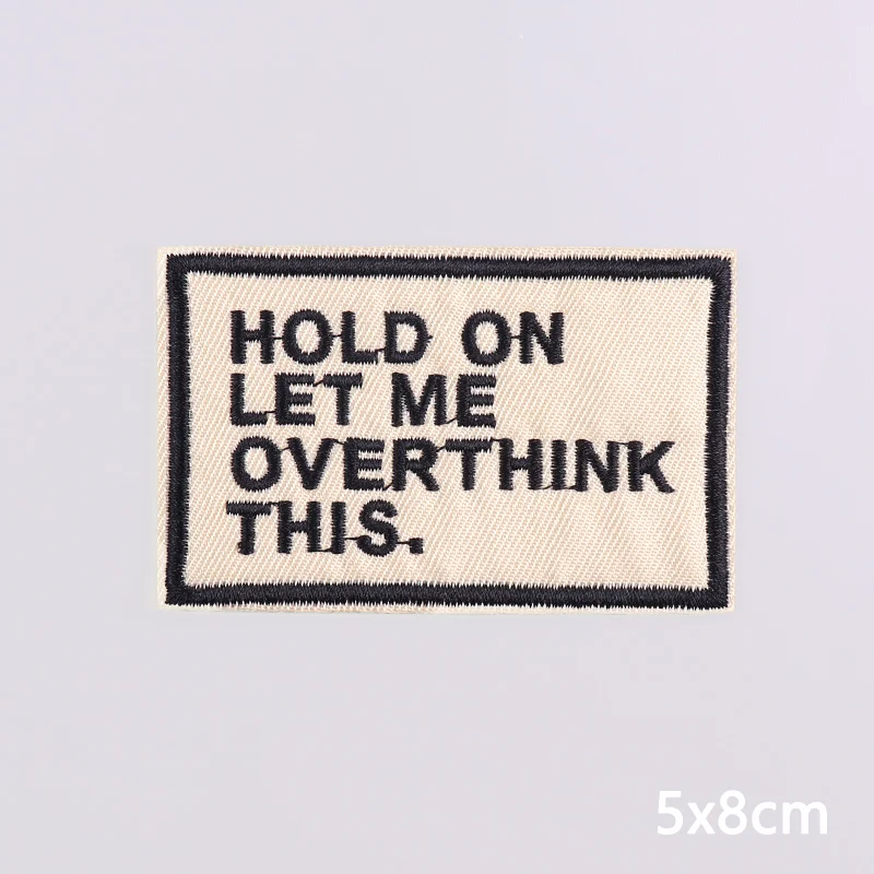 Colorful Letters Applique Iron On Patches For Clothing Stickers Cartoon Phrases Embroidered Patches On Clothes Fusible Badges