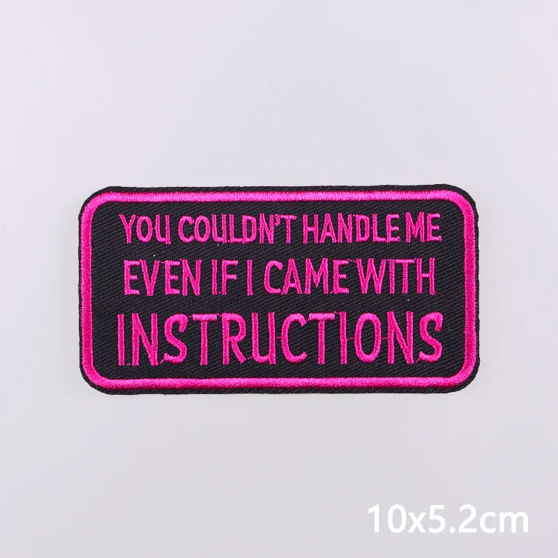 Colorful Letters Applique Iron On Patches For Clothing Stickers Cartoon Phrases Embroidered Patches On Clothes Fusible Badges