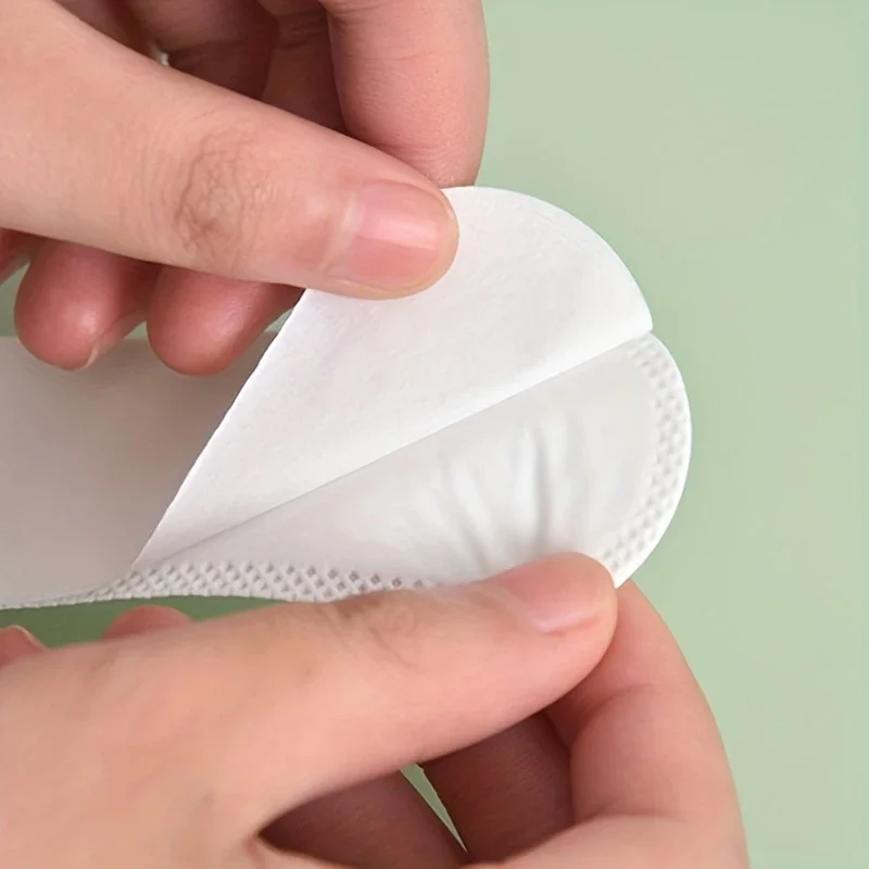 10/50/100PCS Hat Sweat Absorber Stickers Summer Cap Liner Bands Sweatband Visor Hats Size Reducer Adhesive Sweat Absorbing Pads