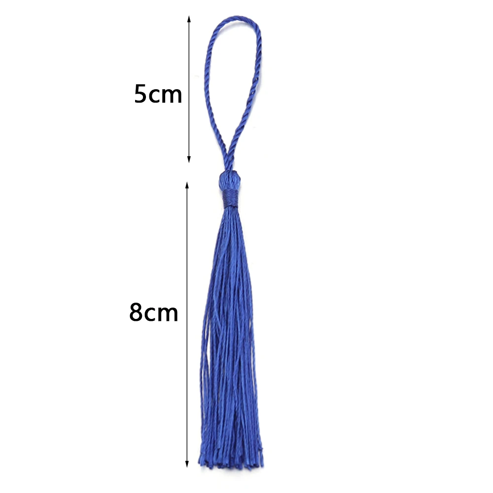 30pcs 13cm Hanging Rope Polyester Tassel Fringe Soft Flossy Tassel For DIY Bookmark Keychain Pendants Jewelry Making Accessories