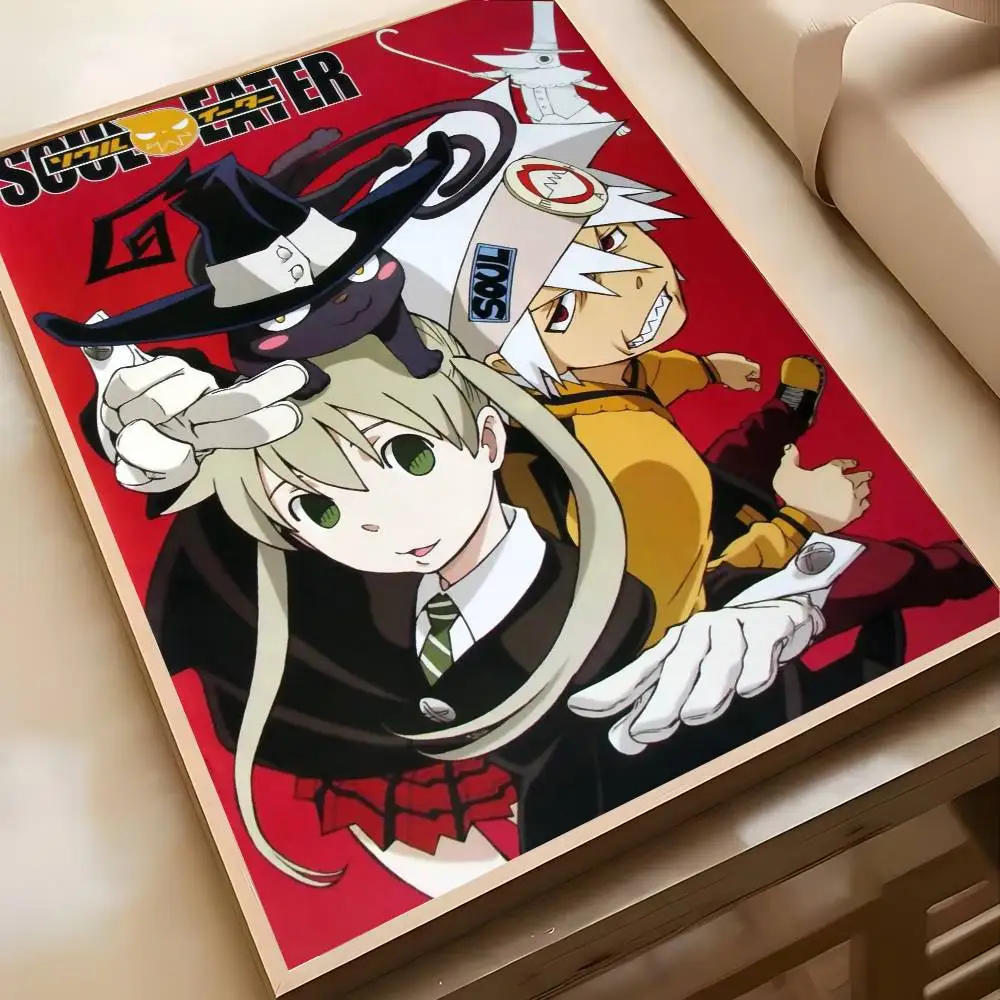 CARTOON S-soul E-Eater Anime Poster High-definition art sticker Self adhesive waterproof home decoration for living room