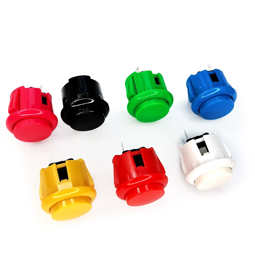 24mm 30mm Push Button Game Coin Start Switchs For Copy Sanwa Arcade Game Machine Hitbox Joystick Console DIY Replacement Part