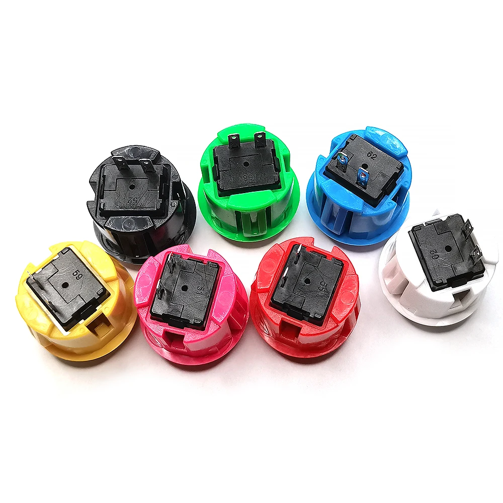 24mm 30mm Push Button Game Coin Start Switchs For Copy Sanwa Arcade Game Machine Hitbox Joystick Console DIY Replacement Part