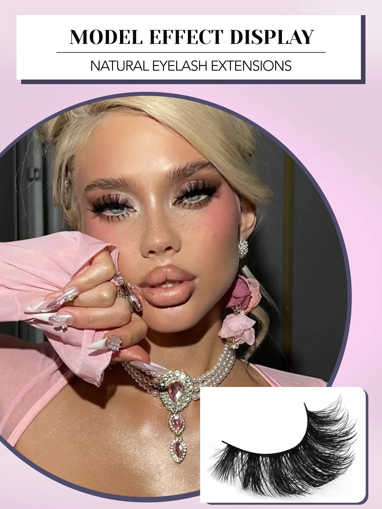 Veltrinay Fake Lashes 3D Mink Lashes Soft False Eyelashes Natural Thick Faux Mink Eyelashes Extention Makeup