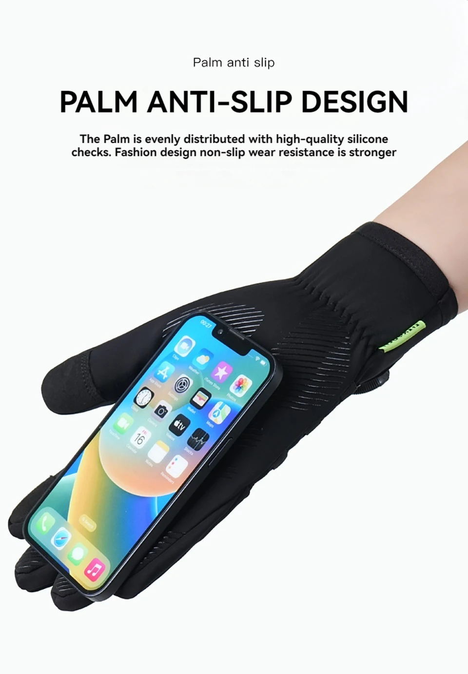 GTUBIKE Winter Warm Gloves for Men Women Extended Thickened Windproof and Waterproof Sports Touchscreen Skiing Cycling Gloves