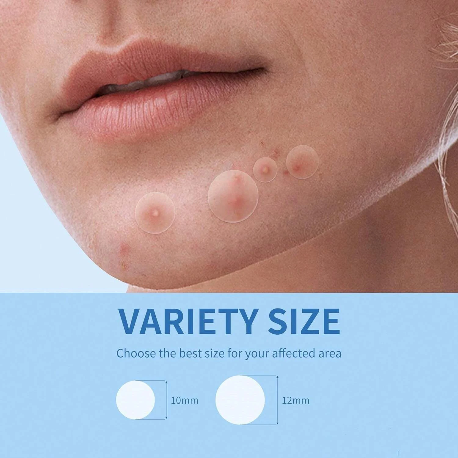 Invisible Waterproof Hydrocolloid Acne Patch for Facial Cleansing Care Essence Tool Accessory Suitable for All Skin Types