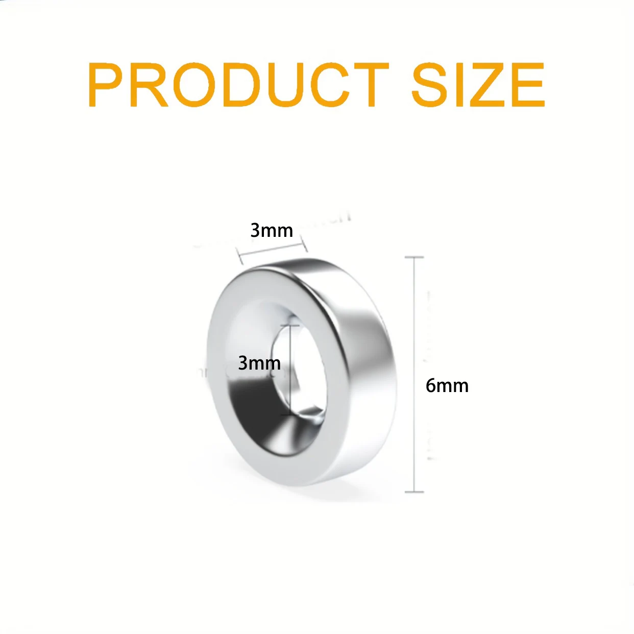 20/50/100pcs 6x3-3mm 6x3mm Magnets with 3mm Hole, Easily Screw Into Your RC Cars, Robots, Miniatures & Precision Tools
