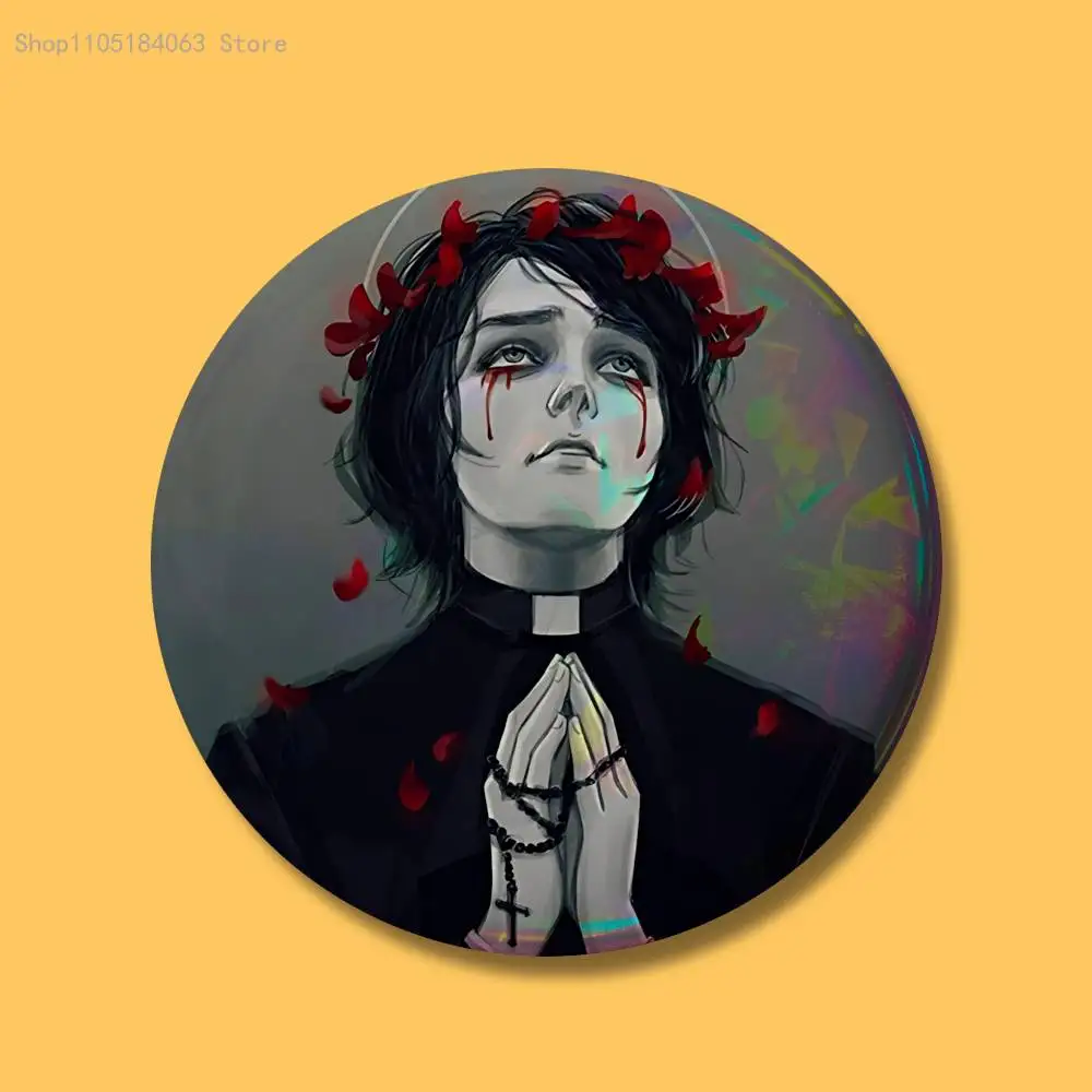 My C-Chemical R-Romance Badges Button Round Creative Pin Brooch Badge Bag Decor Accessories Fans Collect Friends Gifts