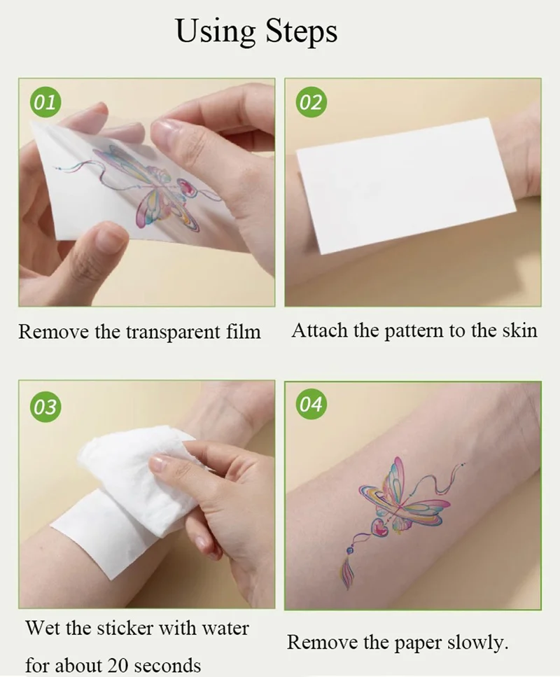 4 Sheets Waterproof Huntrix Temporary Tattoos for Women Men Face Body Art Blacklight Party Cosplay Body Stickers for Performance