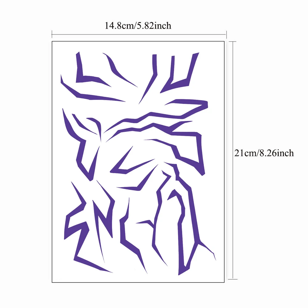 4 Sheets Waterproof Huntrix Temporary Tattoos for Women Men Face Body Art Blacklight Party Cosplay Body Stickers for Performance