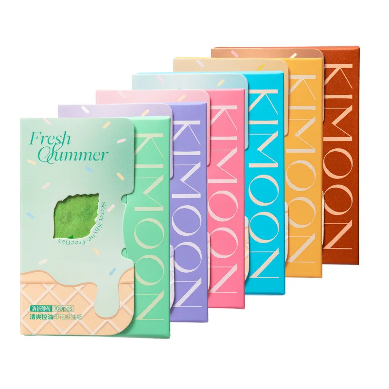 100pcs/1Packs Face Oil Blotting Paper Protable Matting Wipes Cleanser Facial Oil Control Oil-absorbing Face Cleaning Tools