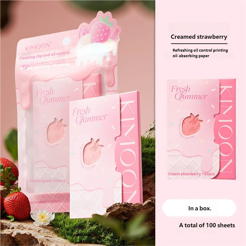 100pcs/1Packs Face Oil Blotting Paper Protable Matting Wipes Cleanser Facial Oil Control Oil-absorbing Face Cleaning Tools