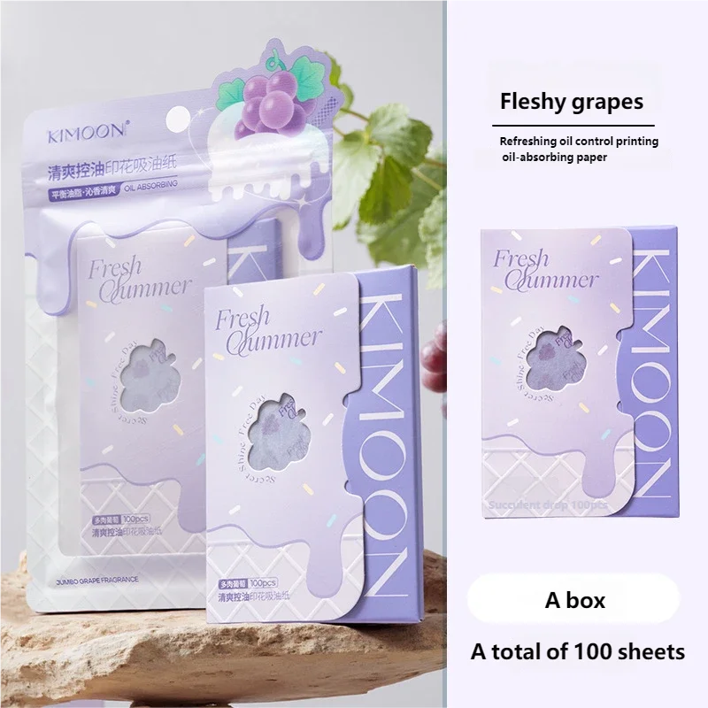 100pcs/1Packs Face Oil Blotting Paper Protable Matting Wipes Cleanser Facial Oil Control Oil-absorbing Face Cleaning Tools