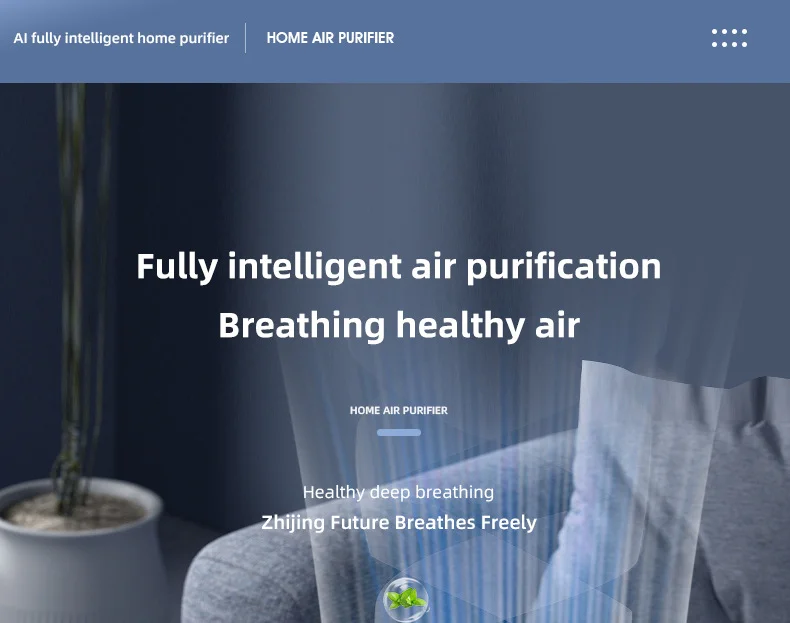 TINSOL New Mini Air Purifier HEPA Filter uses negative ion technology to eliminate formaldehyde odors smoke and dust particles