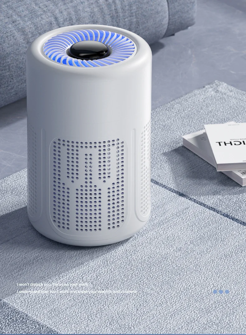 TINSOL New Mini Air Purifier HEPA Filter uses negative ion technology to eliminate formaldehyde odors smoke and dust particles