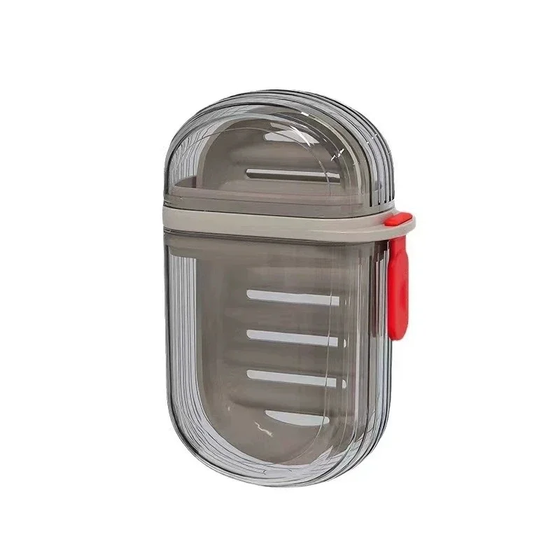 1/3PCS Portable Travel Soap Case Leakproof Plastic Soap Holder with Drain & Cover for Bathing And Traveling
