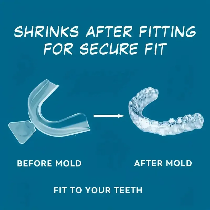 1/4/8pcs Anti Snoring Bruxism Sleeping Mouth Guard Tray Stop Teeth Grinding Sleep Aid Night Guard Gum Shield Mouth Health Care