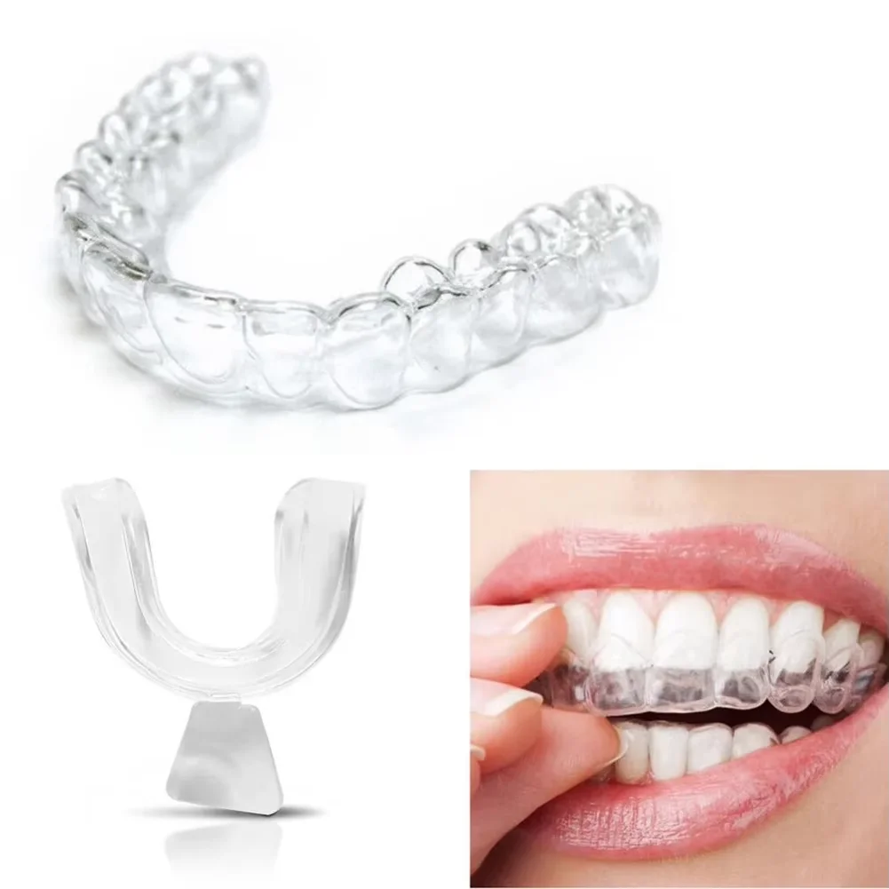 1/4/8pcs Anti Snoring Bruxism Sleeping Mouth Guard Tray Stop Teeth Grinding Sleep Aid Night Guard Gum Shield Mouth Health Care