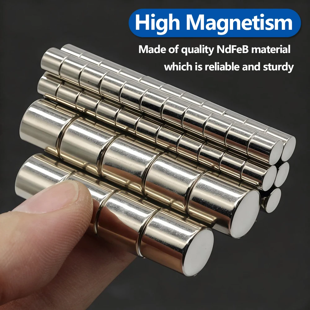 Powerful Neodymium Magnet N35 NdfeB Permanent Magnetic imanes Round Super Strong Fridge Magnets DIY 3x3 5x5 6x6 8x8 10x10mm