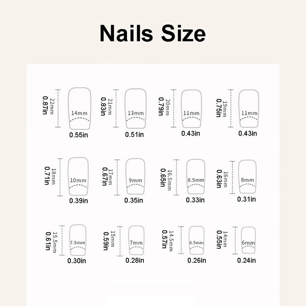 24pcs/set Long Medium short fake nails for women girls cute bow flowers decoration french tips faux ongles press on false nail