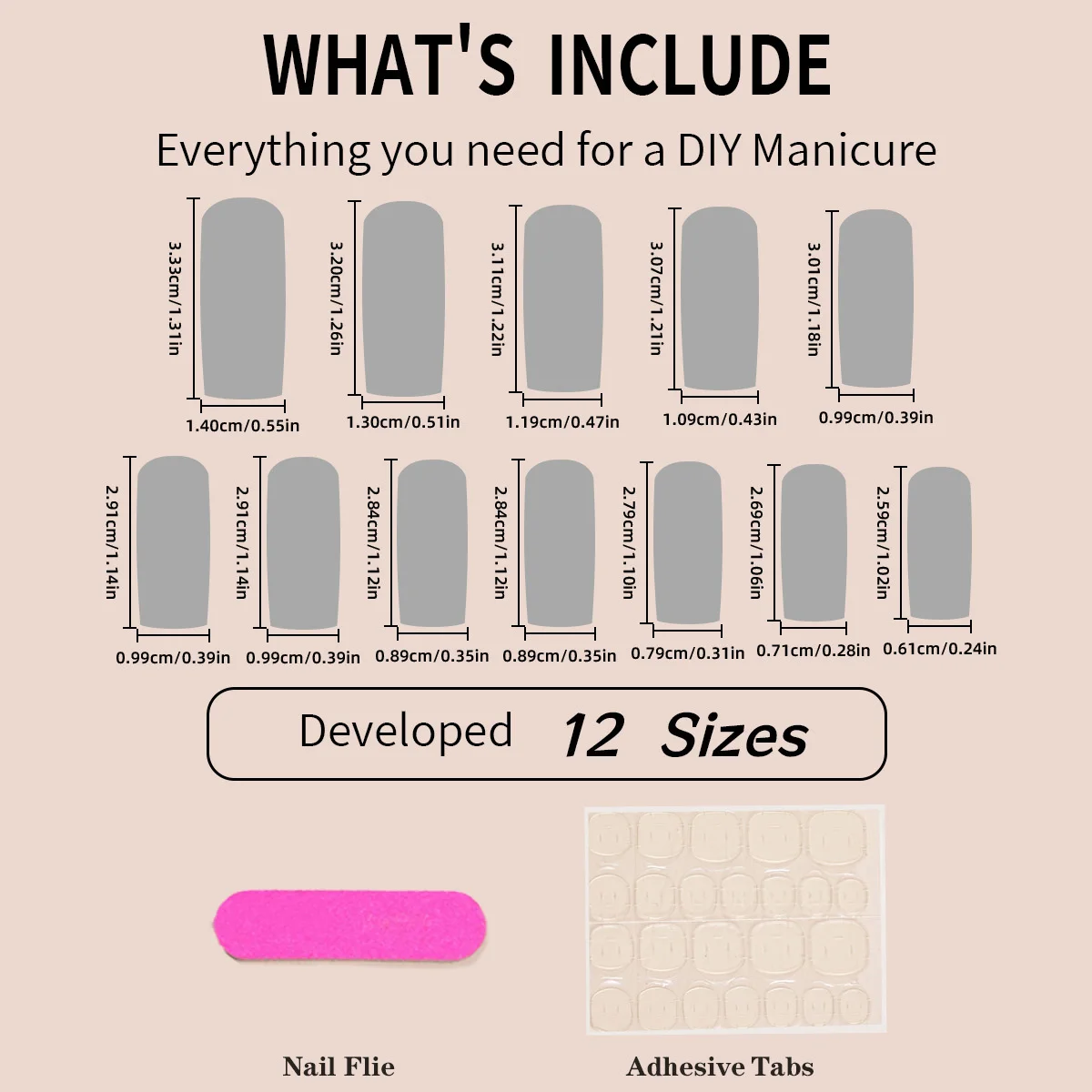 24pcs/set Long Medium short fake nails for women girls cute bow flowers decoration french tips faux ongles press on false nail