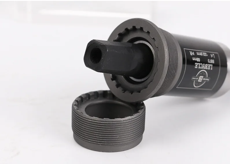 Mountain Bike Square Hole Bottom Bracket 73mm 113/122.5/124.5/126mm BB73 Waterproof Sealed Bearings Carbon Steel Cycling