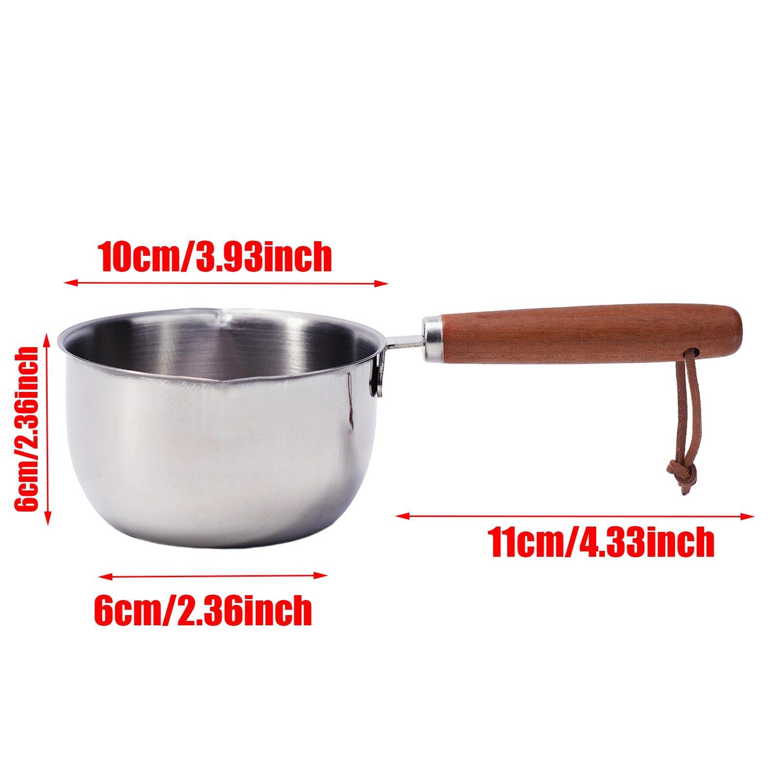 Stainless Steel Hot Oil Pot Milk Pan Stainless Steel Sauce Small Saucepan Cooking Boiling Butter Warmer Melting Kitchen Pan