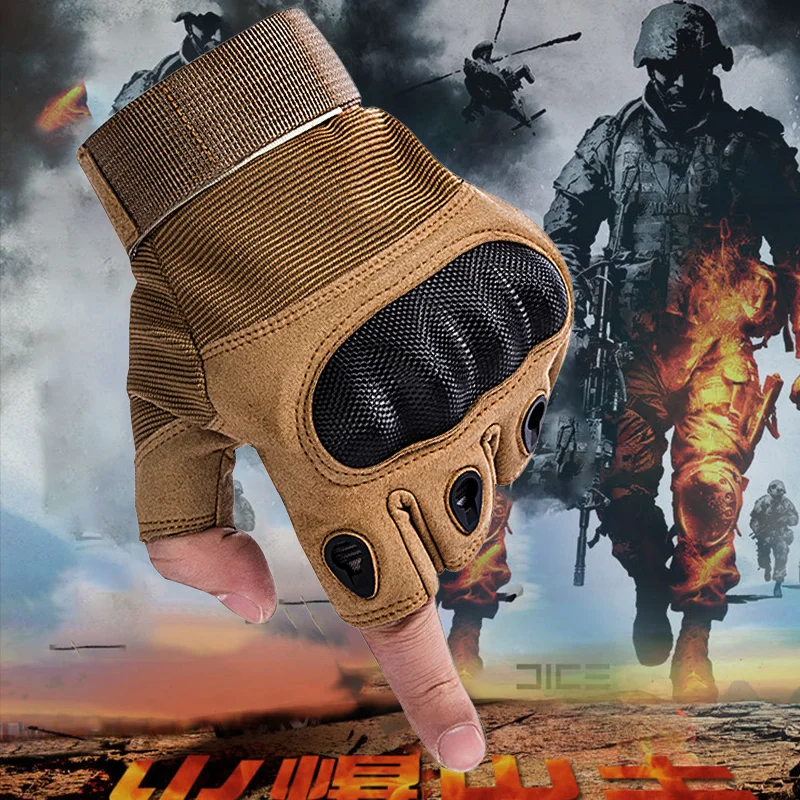 Outdoor Hardshell Black Hawk Tactical Sports Gloves Male Cross Border Protection Male Five Finger Hardshell Training