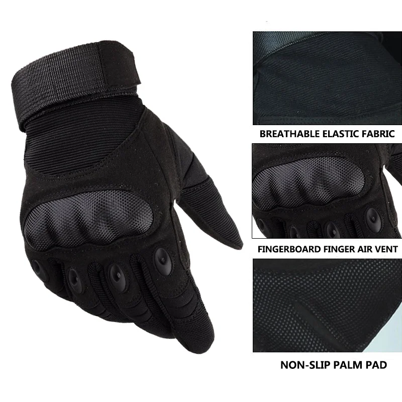 Outdoor Hardshell Black Hawk Tactical Sports Gloves Male Cross Border Protection Male Five Finger Hardshell Training