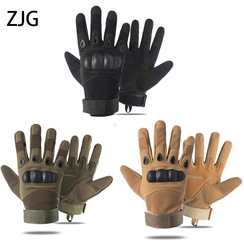 Outdoor Hardshell Black Hawk Tactical Sports Gloves Male Cross Border Protection Male Five Finger Hardshell Training