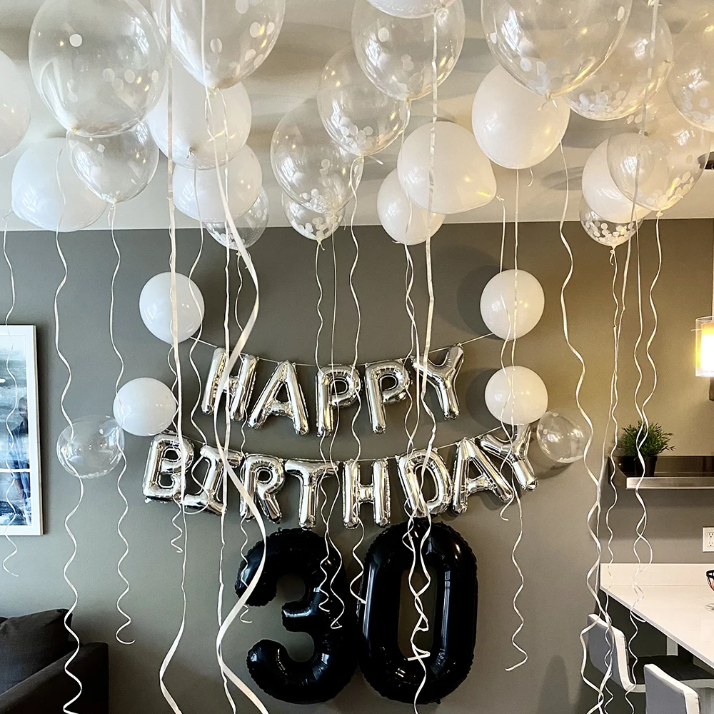 16inch Happy Birthday Decoration Balloons Pink Blue Letter Foil Ballons Set Birthday Party Decor Air Globos Balony Anniversaire