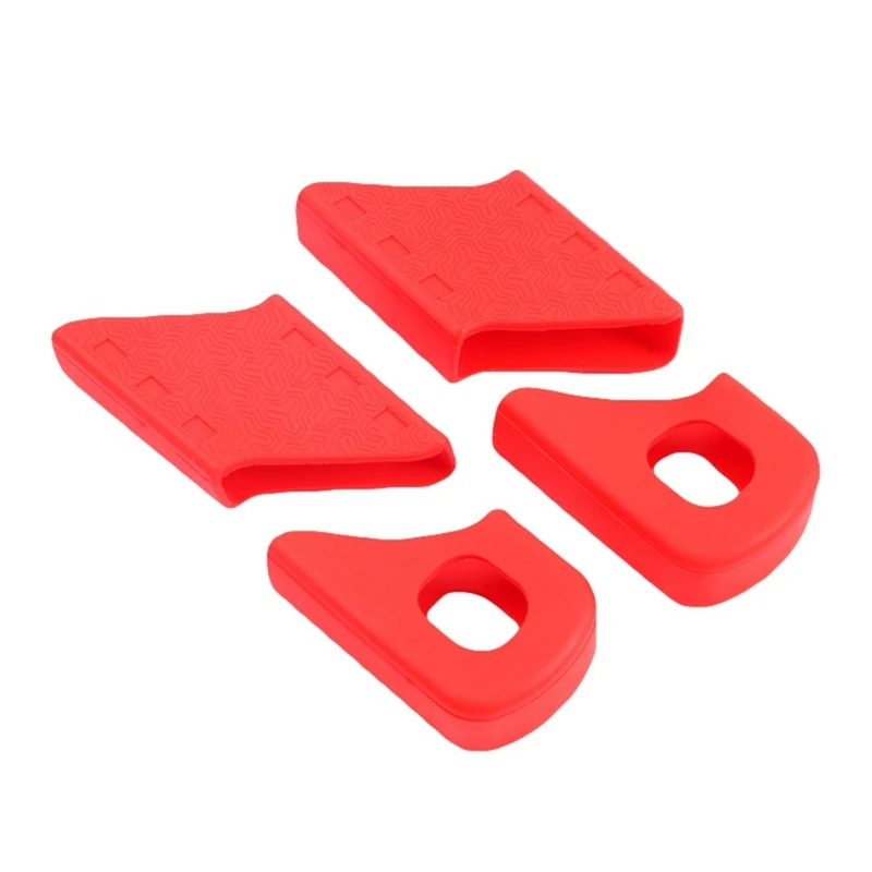 ENLEE 4pcs/1set Mountain Bike Crank Protective Cover MTB Bike Crank Set Protective Crank Arm Cover Universal Bicycle Accessories