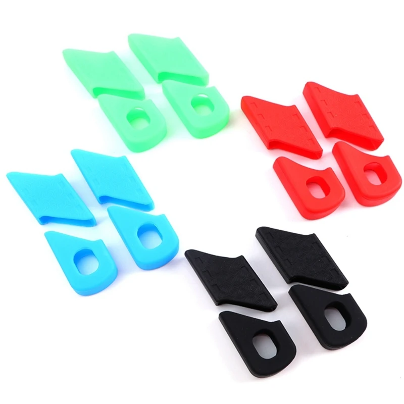 ENLEE 4pcs/1set Mountain Bike Crank Protective Cover MTB Bike Crank Set Protective Crank Arm Cover Universal Bicycle Accessories