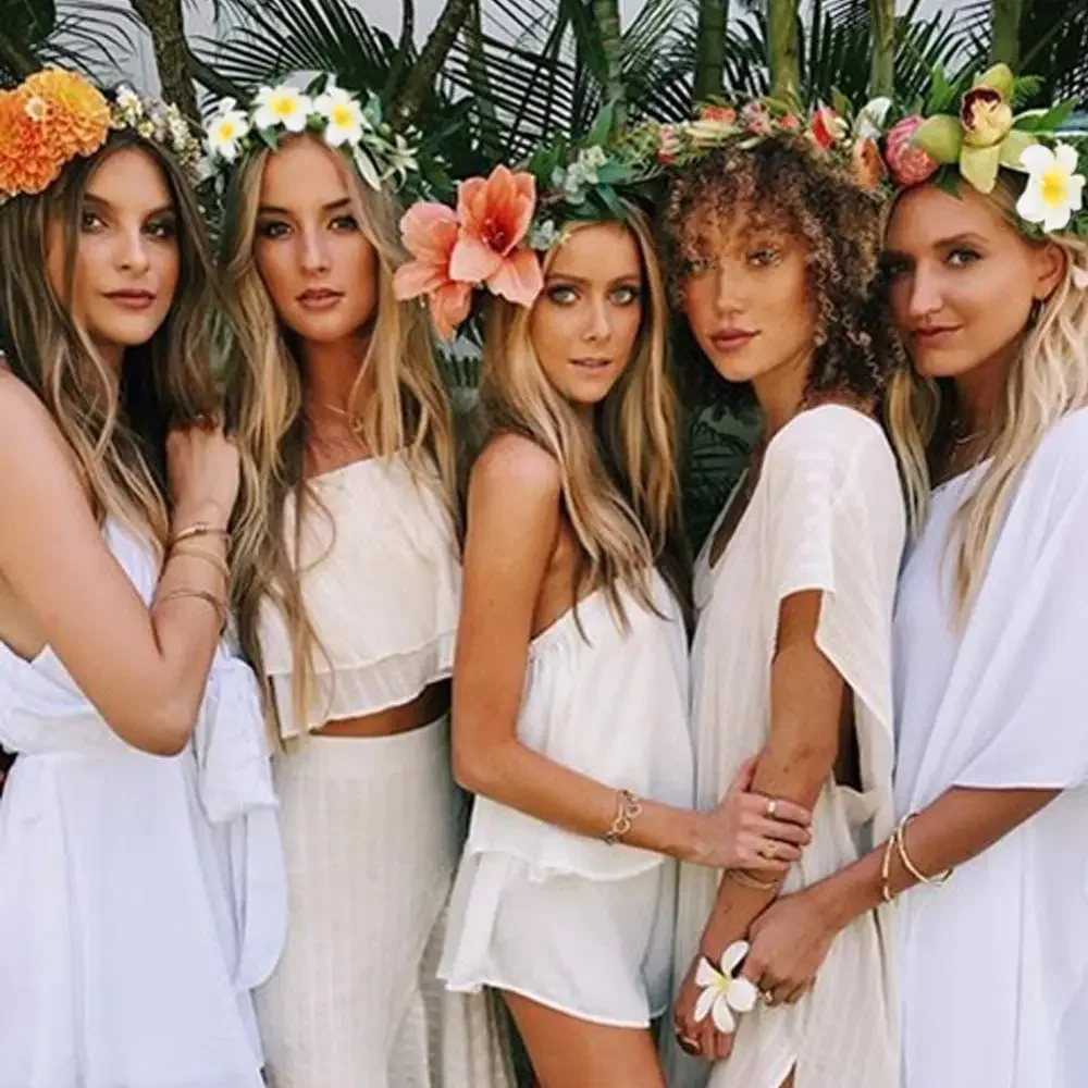 50Pcs 2.4" White Foam Hawaiian Frangipani Artificial Plumeria Flower Hat Hair Clips for Home  Party Beach Vacation Decoration