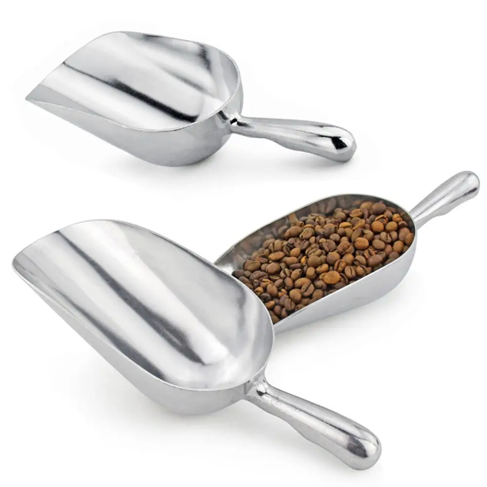 1080ML Multi-function Premium Ice Scoop Aluminum Alloy Ergonomic Handle Food Scoop Grain Shovel Bar Tool