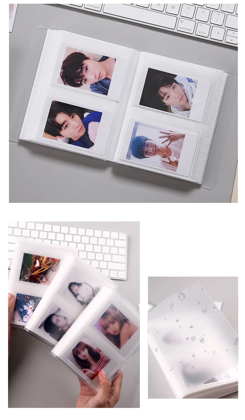 80 Pockets Photo Album 3 Inch Transparent Photocard Holder For Instax Mini Album Storage Collect Book Name Card Album De Fotos