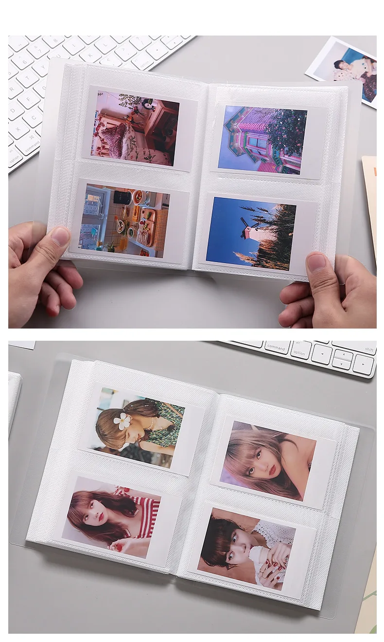 80 Pockets Photo Album 3 Inch Transparent Photocard Holder For Instax Mini Album Storage Collect Book Name Card Album De Fotos