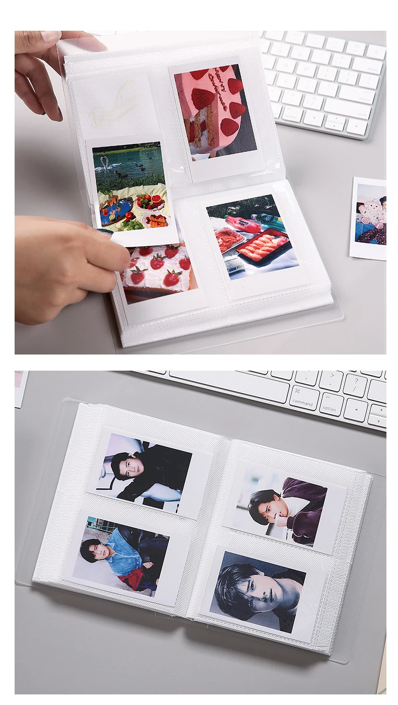 80 Pockets Photo Album 3 Inch Transparent Photocard Holder For Instax Mini Album Storage Collect Book Name Card Album De Fotos