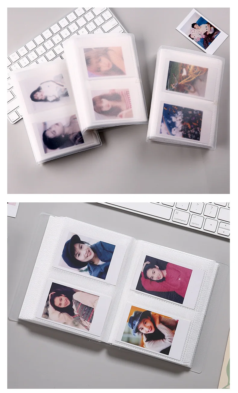 80 Pockets Photo Album 3 Inch Transparent Photocard Holder For Instax Mini Album Storage Collect Book Name Card Album De Fotos