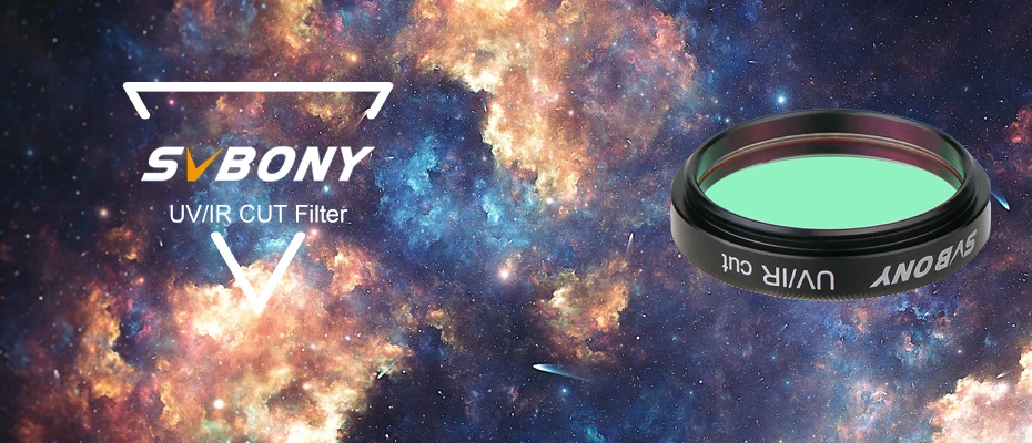 SVBONY 1.25''/2''/36mm Filter UV/IR Cut Telescope Optics Infra Red Filter for Astronomy Accessories