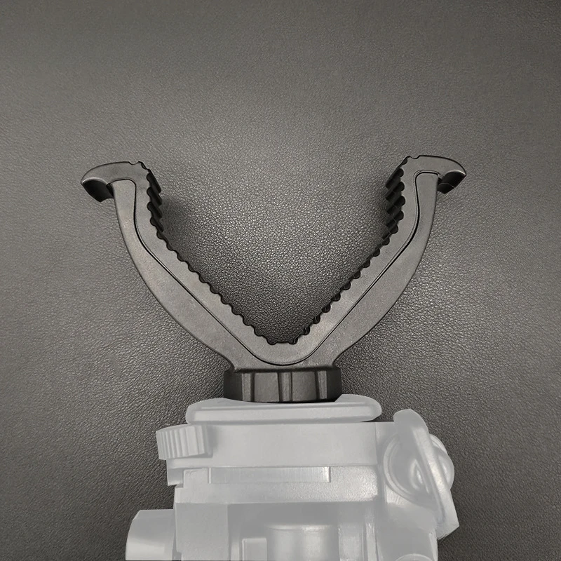 1/2pc Outdoor Camera V Joch Top Mount Lightweight Holder Attachment with 1/4' Thread for Hunting One Leg Tripod