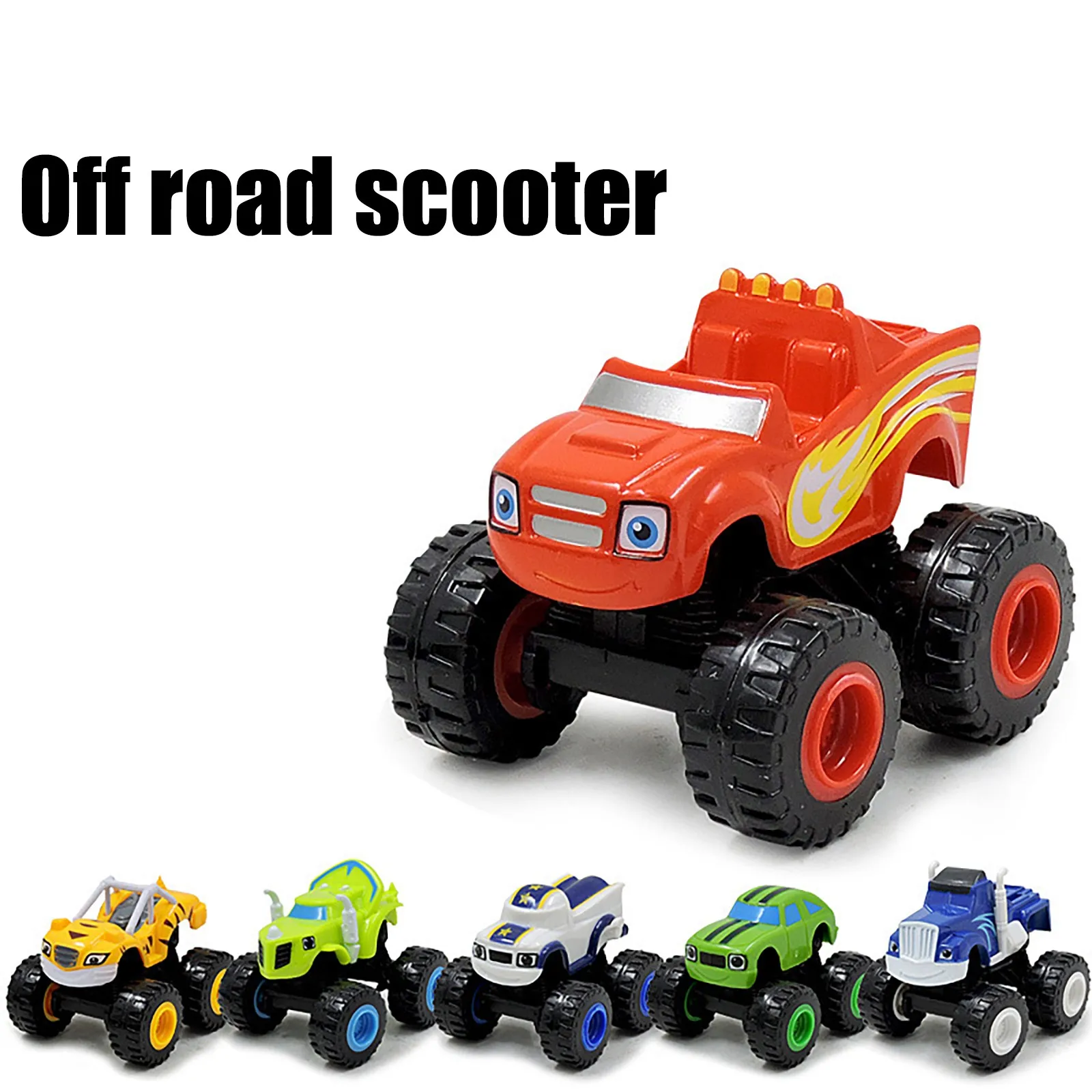 Classic Blaze Cars Model Inertia Diecast Vehicles Racing Figure Blaze Toys for Children Monsters Truck Machines Car Toy Kids