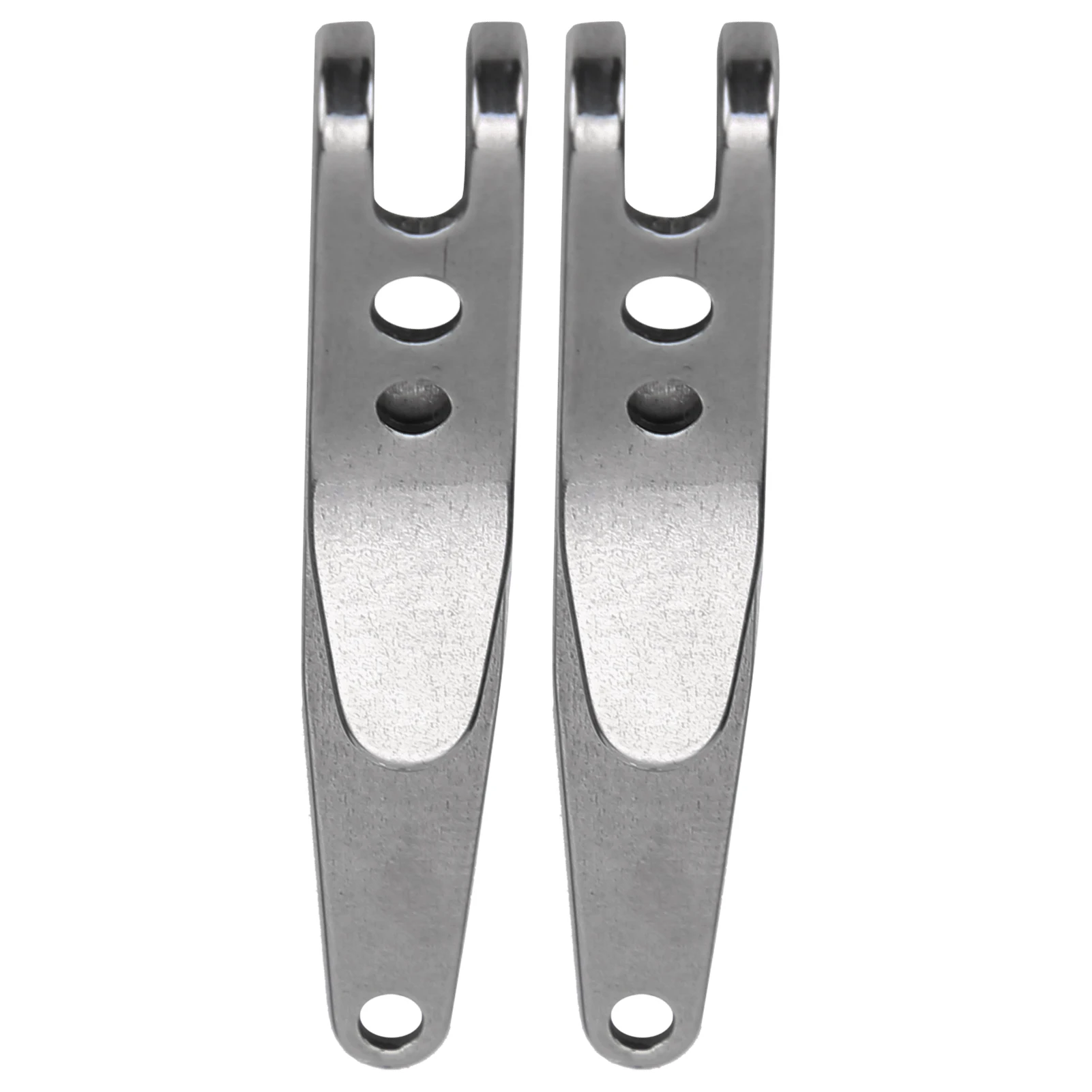 2Pcs Outdoor Belt Clip Stainless Steel Suspension Pocket Clip Key Holder with Keychain Mini Suspension Clip Keychain Pocket Clip