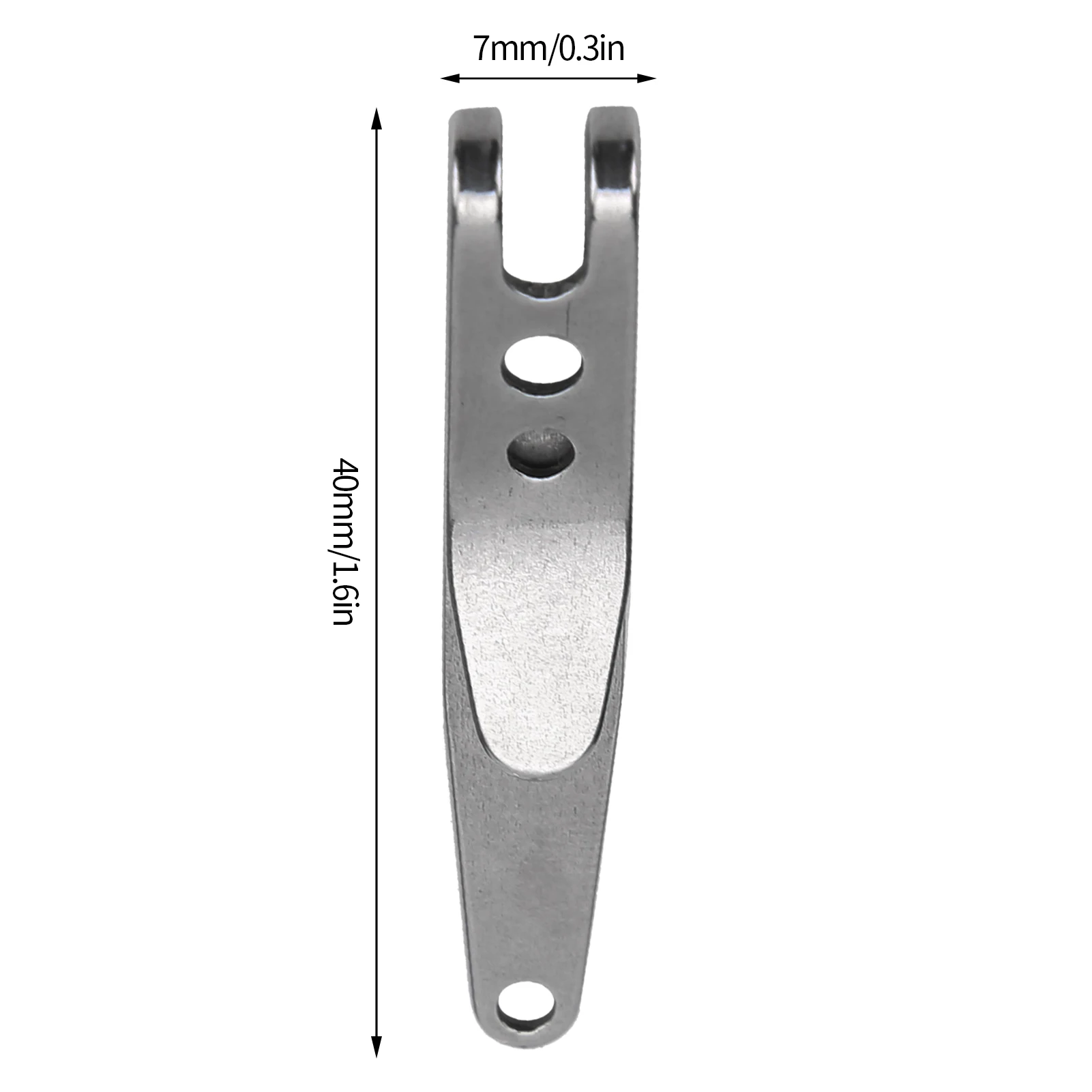 2Pcs Outdoor Belt Clip Stainless Steel Suspension Pocket Clip Key Holder with Keychain Mini Suspension Clip Keychain Pocket Clip