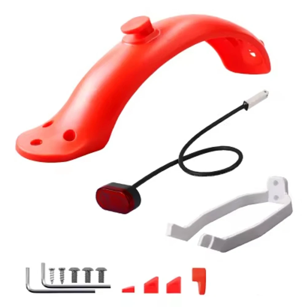 Rear Fender for Xiaomi M365/Pro/Mijia Mi 1S Electric Scooter Skateboard Short Ducktail Rear Mudguard Back Wing Taillight parts