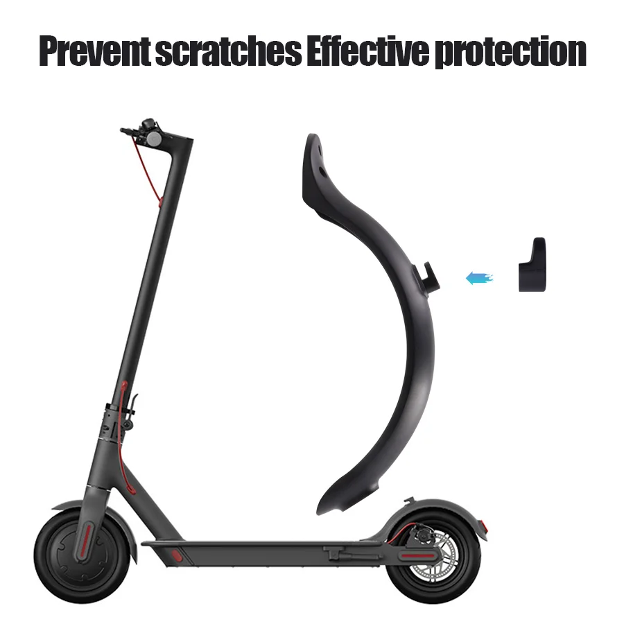 Rear Fender for Xiaomi M365/Pro/Mijia Mi 1S Electric Scooter Skateboard Short Ducktail Rear Mudguard Back Wing Taillight parts