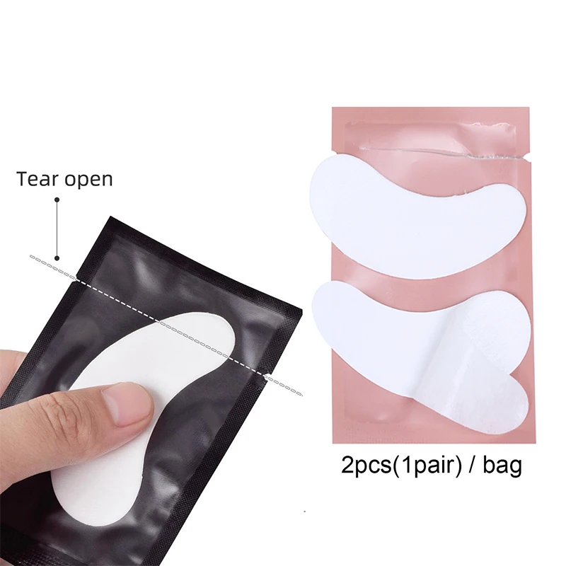 50 Pairs Eye Patches Eyelash Extension Under Eye Pads Hydrogel Gel Stickers for Grafting Lashes Beauty Tools