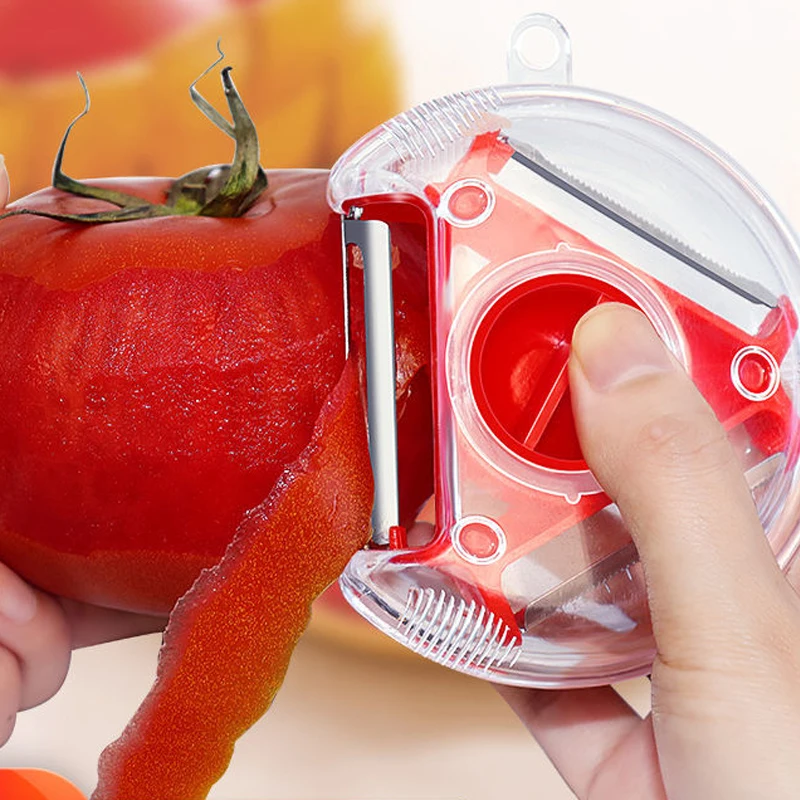 1/3PCS 3in1 Magic Trio Peeler Set Slicer Shredder Peeler Julienne Cutter Multi Peel Blade Zesters Grater Kitchen Tool Accessorie