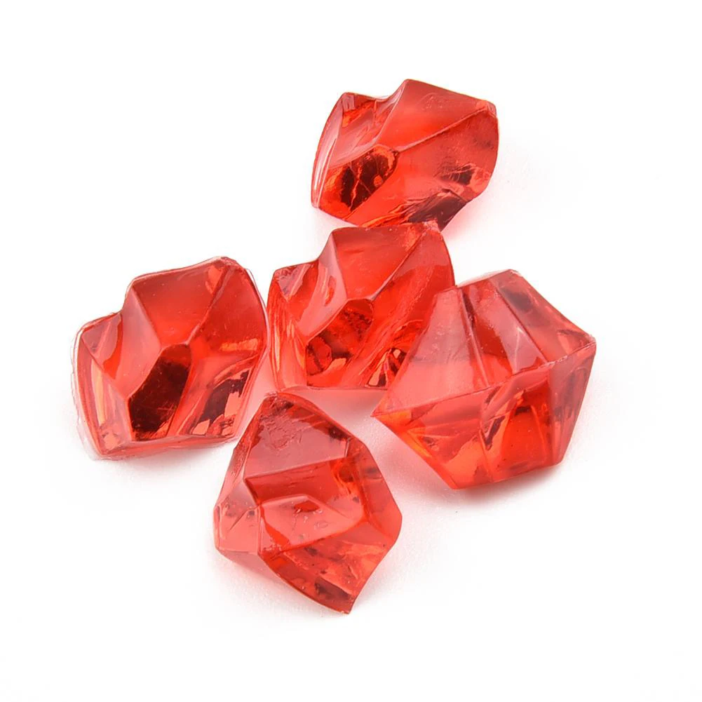 200PCS Acrylic Stones Crystal Acrylic Gem Stone Kids Mixed Color Ornaments Vase Wedding Party 6*9mm Accessories DIYJewelry Decor